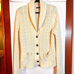 Vintage Shawl Collar Button Cardigan